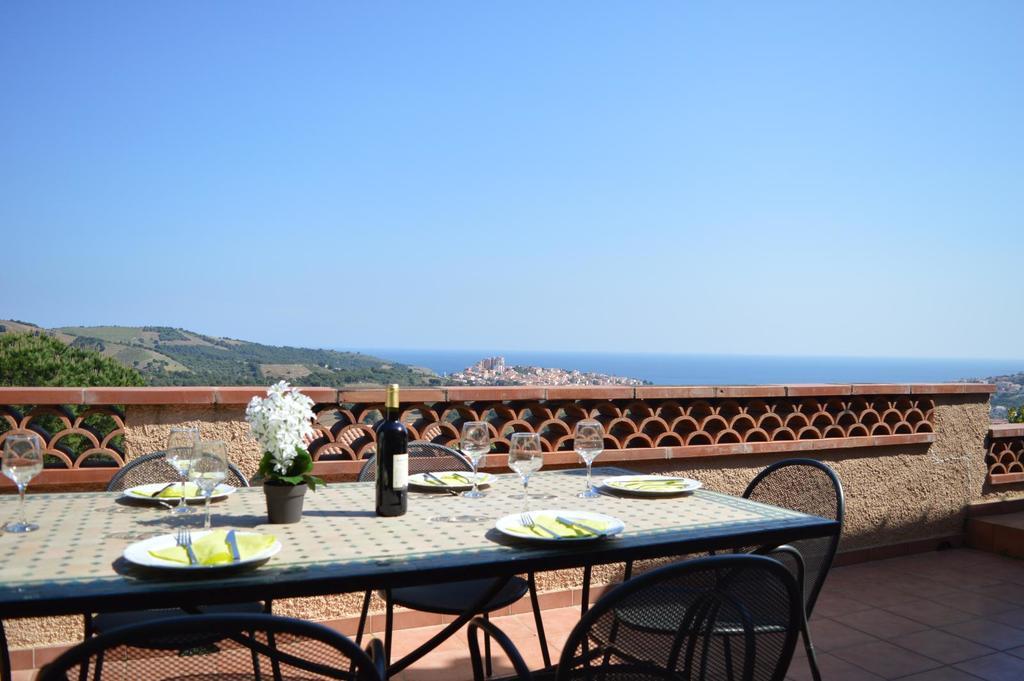 Villa Superbe Vue Sur Mer Et Sur La Montagne Jardin Terrasses 滨海巴纽尔斯 外观 照片